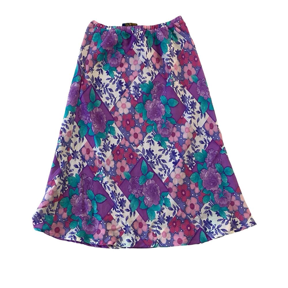 Freestyle Floral Midi Skirt